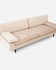sofy i szezlongi Sofa HELSINKI beżowy welur, skandynawski design 3