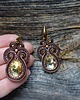 kolczyki soutache Brązowe kolczyki soutache 4