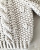 swetry damskie  Sweter handmade  chunky cable natural wełna merynosów bawełna alpaka 4