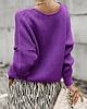 swetry damskie  Sweter z dekoltem w serek SIMPLY fioletowy 2