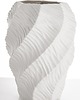 wazony Wazon porcelanowy 35,5x17x12 cm TWISTER biały 4