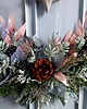 wianki bożonarodzeniowe Świąteczny wianek na obręczy 3