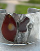 bransoletki wire wrapping Jaspis mokait    - BRANSOLETA MANKIET - CUFF 4