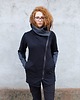 bluza bez kaptura damska Bluza damska asymetryczna , wysoka stójka 1