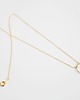 złote naszyjniki 16k Gold Plated Karma Necklace 2