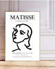 plakaty PLAKAT  dekoracyjny Matisse, wystawowy line art, 2