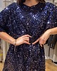 sukienki midi damskie Cekinowa sukienka OVERSIZE 1