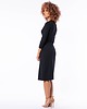 sukienki midi damskie Monica Black - sukienka kopertowa 2