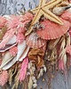 wianki Wianek pink summer wreath, letni wieniec z muszlami, #L1, rozmiar 45 cm 7