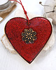 ozdoby choinkowe Duże ceramiczne serce ozdoba wisząca - lawa 2