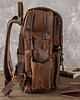 plecaki Brązowy Tornister Skórzany Vintage z Klapą na Laptopa 15" Belveder BL057 3