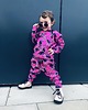 bluzy dla dziewczynki Bluza Zamek Dziewczynka DR.CROW Kaczki Pink 2