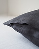 poduszki gładkie Lniana poszewka Classic CHARCOAL 3