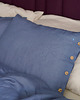 pościel Pościel lniana denim z guzikami (komplet) 2
