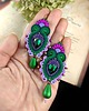 kolczyki soutache Kolczyki sutasz Tajemniczy Ogród 1