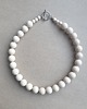 korale Naszyjnik choker ROOTS kamień rzeczny kule 12 mm 2