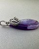 wisiory Betsy - wisiorek z agatem i oksydowanym srebrem, wire-wrapping 1