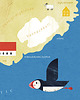 plakaty Plakat Islandia - mapa graficzna 4