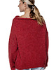swetry damskie Sweter krótki UNDERWORLD malinowy 4