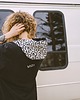 szlafroki damskie Surf poncho plażowe KARBON ręcznik kąpielowy 3
