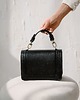 torby na ramię Skórzana torebka - czarna- GLOW BAG 5