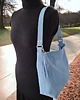 torby na ramię Zamszowa torba Shopper Bag, baby blue. Duża torebka na ramię skóra zamszowa 4