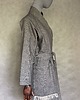 ubrania różne Designerskie kimono bawełna z lnem oko z frędzlami. 3