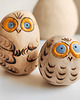 figurki i rzeźby Ceramiczne sowy, małe figurki 1