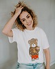 t-shirt damskie T-shirt oversize Snoop Teddy dla mamy cream 3