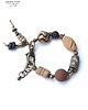 bransoletki ceramiczne Bransoletka w kolorach ziemi w stylu boho z ręcznie wypalanej ceramiki handmade 3