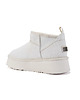 półbuty damskie Cosy Ultra Short Platform BOOTS CREAM 2