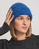 czapki damskie Czapka DARLA - kobaltowa / niebieska - Handmade - Merino, alpaka, jedwab 2