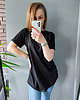 t-shirt damskie T-SHIRT OVERSIZE I275 CZARNY 2