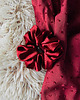 gumki do włosów Satynowa gumka do włosów scrunchie Bordo RÓŻNE MODELE 6