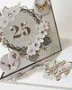 kartki scrapbooking 25 rocznica ślubu, srebrne gody, kartka 3d 2