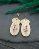 kolczyki soutache Kolczyki sutasz kremowe handmade z glinki małe lekkie codzienne Resina 2
