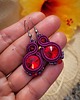 kolczyki soutache Sofi 8 - kolczyki z kryształami 1