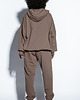 komplety damskie Dres damski oversize  F1816 BRĄZOWY 2