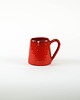 kubki Kubek ceramiczny czerwony, włoski design, lata 60, Włochy 2