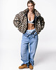 kurtki damskie Kurtka bomber leopard heavy jacket 4