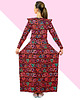 sukienki maxi damskie Kolorowa sukienka origami - zuzu 2