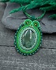 wisiory Wisiorek sutasz zielony z agatem "Toris" naszyjnik romantyczny codzienny 2