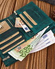 portfele damskie DUŻY PORTFEL DAMSKI SKÓRZANY W STYLU VINTAGE ZIELONY PAOLO PERUZZI T-134-HGR 6