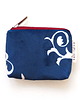 portfele damskie Portfel card holder z weluru Granatowy 1