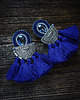 kolczyki soutache Duże i etniczne kolczyki boho z chwostami 3
