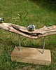 świeczniki i świece Świecznik drewniany, stara deska loft japandi /17/ rękodzieło handmade 3