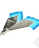 kolczyki szklane Corriente, srebrne "indiańskie" kolczyki, beading 2