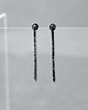 kolczyki wire wrapping Srebrne minimalistyczne kolczyki PATYKI 3