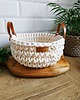 dekoracje świąteczne Świąteczny karmelowy kosz ze sznurka bawełnianego " Bowl Basket" 3