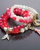 bransoletki z kamieni naturalnych Strawberry sorbet /19-06-23/ set 3